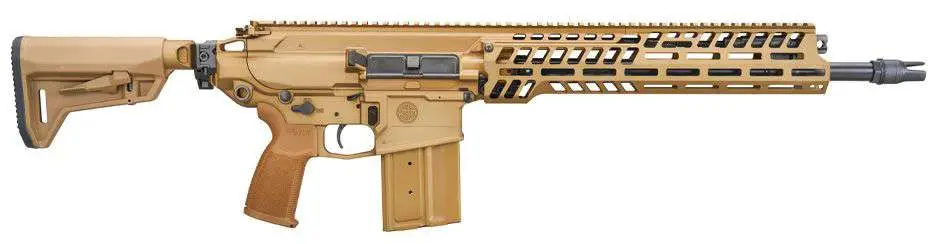 SIG SAUER MCX SPEAR 6.8X51MM 16" COYOTE TAN FOLD TELE, MLOK HG, 1-20RD MAG